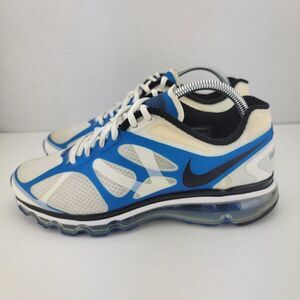 Nike Womens Size 8.5 7Y Air Max 2011 White Blue Running Sneakers 488122-100